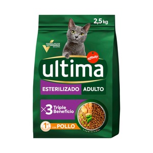 ULTIMA Alimento de gato adulto esterilizado 2,5kg 2500 g