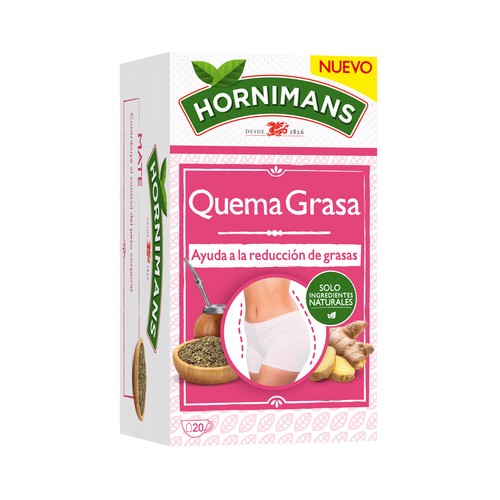 HORNIMANS Infusión quema grasas 20 uds 30 g.