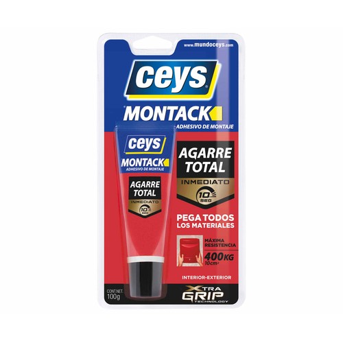Adhesivo de montaje CEYS Montack agarre inmediato, 100grs.