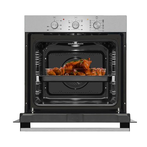 Horno multifunción FAGOR 8H-115BX negro, capacidad: 77L, A, autolimpieza hidrolítica, A: 59,5cm, H: 59,5cm, F: 57,5cm.