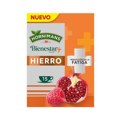 HORNIMANS Infusión bienestar hierro 15 uds. 22,5 g.