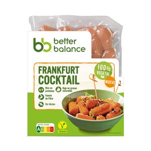 Salchichas vegetales tipo Frankfurt, especiales para cocktail 150 g.