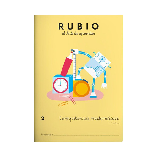 Competencia de matemáticas 2, RUBIO L. Género: Infantil, activifdad. Edad: 7 años, editorial: Rubio.
