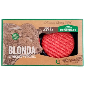 Burger meat de ternera de la variedad Blonda MIGUEL VERGARA 2 x 160 g.