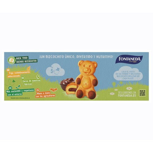 FONTANEDA Bizcochitos Osito Lulu Chocolate 30 g. 5 uds.