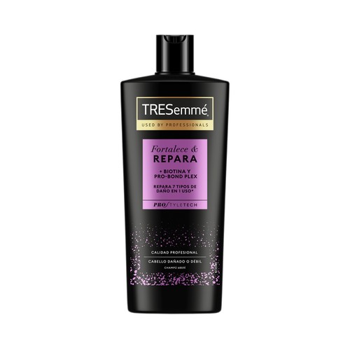TRESEMMÉ Fortalece & repara Champú con biotina y Pro-bond plex, para cabellos dañados o débiles 685 ml.