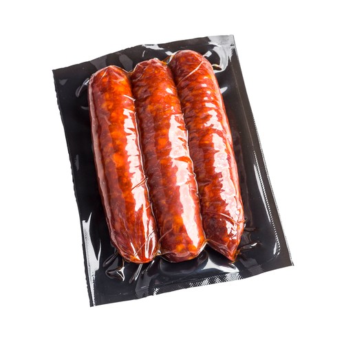 Chorizo asturiano de calidad extra y ahudado natural EL CUCO 300 g.