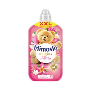 Imagen de MIMOSIN Origins Suavizante concentrado con aroma a rosas silvestres 1710 ml, 95 lavados.
