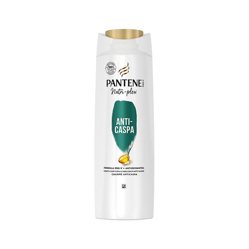 PANTENE Champú anticaspa con antioxidantes, para todo tipo de cabellos PANTENE Nutri-plex 600 ml.