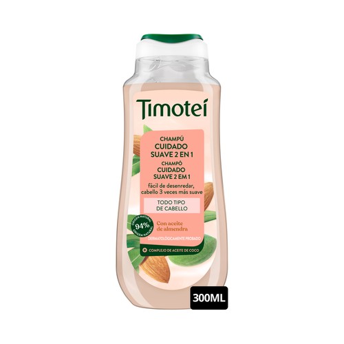 TIMOTEI Cuidado suave Champú 2 en 1 para todo tipo de cabellos 300 ml.