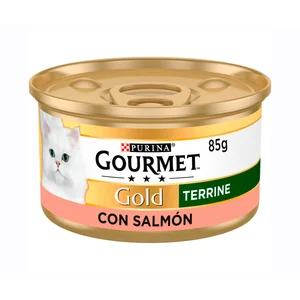 PURINA GOURMET Comida para gatos adultos húmeda a base de salmón y atún GOURMET tarrina 85 g.