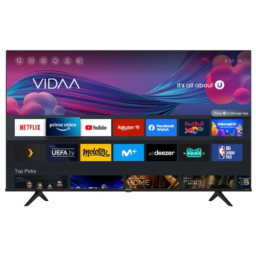 Televisión 101,06cm (40") LED HISENSE 40A4BG FULL HD, SMART TV, WIFI, TDT HD, USB reproductor, 2HDMI, 900HZ.