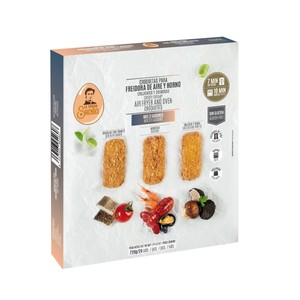 Imagen de LA COCINA DE SENÉN Mix de croquetas (bacalao; marisco; boletus y trufa) 24 uds.