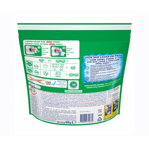 ARIEL Detergente cápsulas extra poder quitamanchas 35 DS