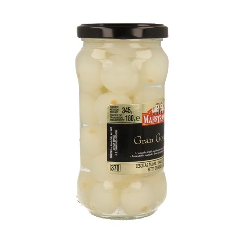 MAESTRANZA Cebollitas en vinagre GRAN GOURMET frasco de 180 g.