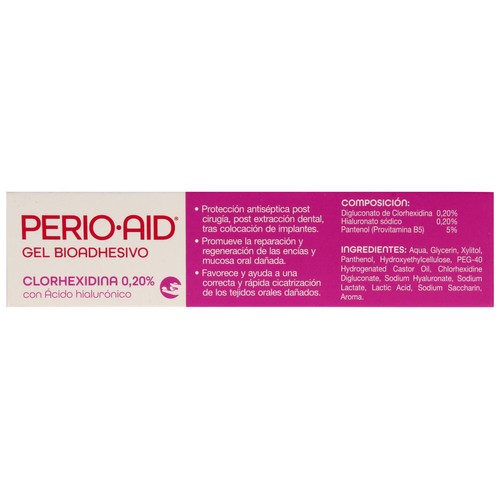 PERIO-AID Gel bioadhesivo con ácido hialuróncio PERIO-AID 30 ml.