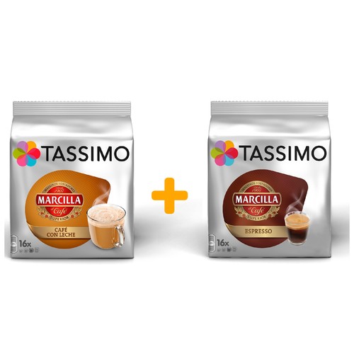 Cafetera TASSIMO Style + 2 pack, 1400W, automática, multibebida, depósito de 0,7L, color rojo.