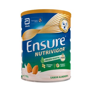 Imagen de ENSURE Nutrivigor Complemento alimenticio para adultos sabor almendra, con proteínas de origen 100% vegetal 800 g.