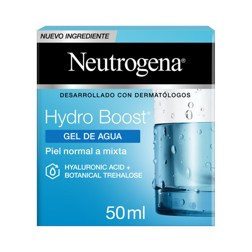 NEUTRÓGENA Crema facial hidratante (gel de agua), para pieles normales a mixtas NEUTRÓGENA Hydro boost 50 ml.