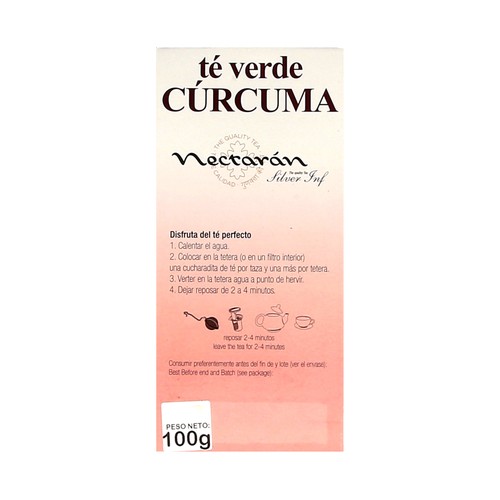 NECTARÁN Té verde con curcuma 100 g.