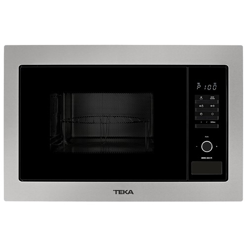 Microondas integrable con grill TEKA MWE 255 FI, cristal negro, capacidad 25L, potencia 900W, grill: 1000W.