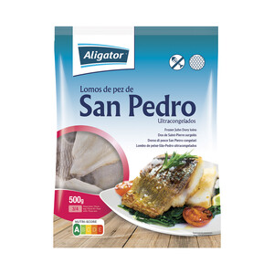 Imagen de ALIGATOR Lomos de pez de San Pedro, con piel y ultracongelados ALIGATOR 500 g.