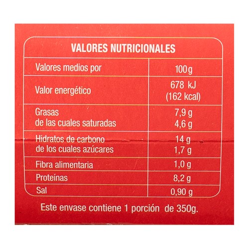 AUCHAN Canelones rellenos de carne picada, listos para calentar y comer 350 g. Producto Alcampo