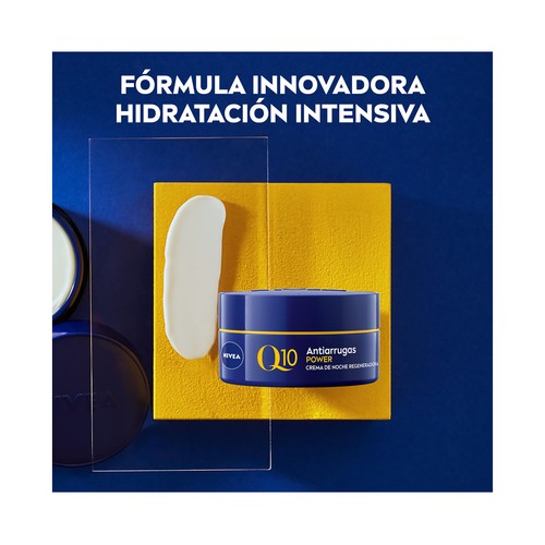 NIVEA Q10 power Crema de noche antiarrugas y firmeza para todo tipo de pieles 50 ml.