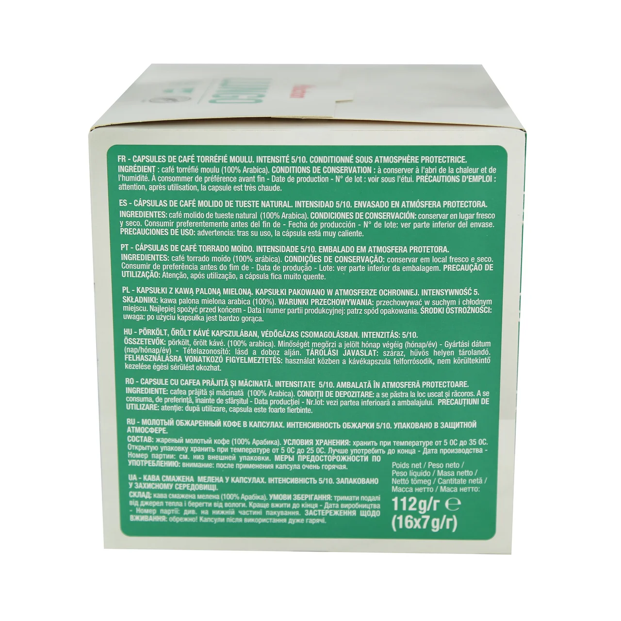 PRODUCTO ALCAMPO Café en cápsulas Lungo I5, 16 uds.