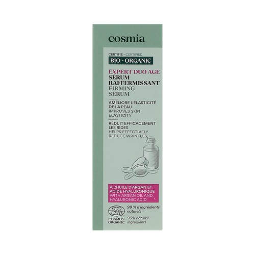 COSMIA Bio expert duo age Sérum facial reafirmante con aceite de argán y ácido Hialurónico 30 ml