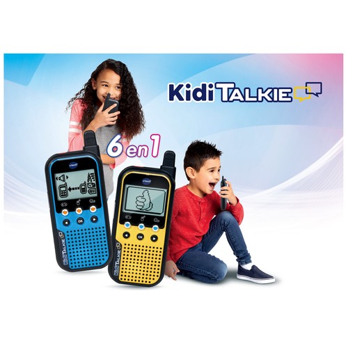 KidiTalkie 6 en 1 color azul Walkie-Talkie para niños Vtech. Edad recomendada desde 4-10 años