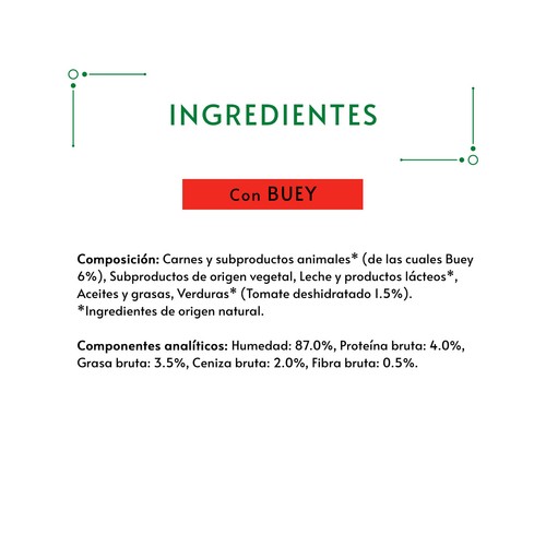 PURINA GOURMET Snack gatos con buey PURINA GOURMET NATURE CREATIONS 5 x 10 g.