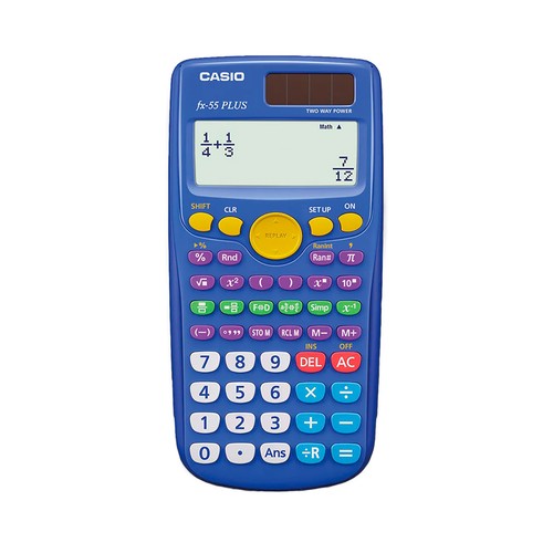 Calculadora científica Casio primaria fx55plus. CASIO. FX-55PLUS-W-EH