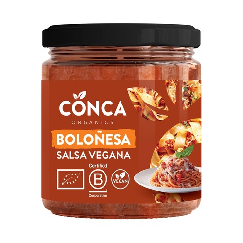 CONCA Organic Salsa Boloñesa vegana ecológica bote 235 g.