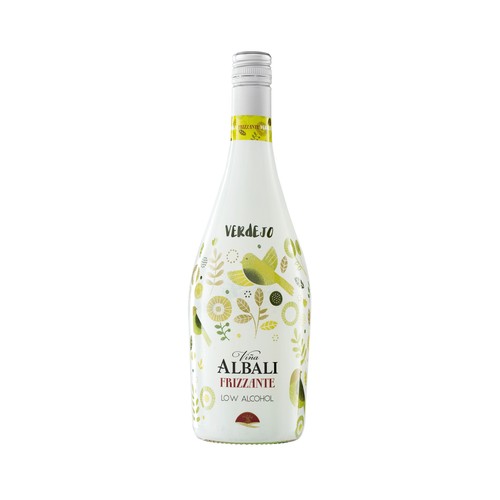 VIÑA ALBALI Vino blanco verdejo frizzante con bajo contenido en alcohol (5.5%) botella 75 cl.