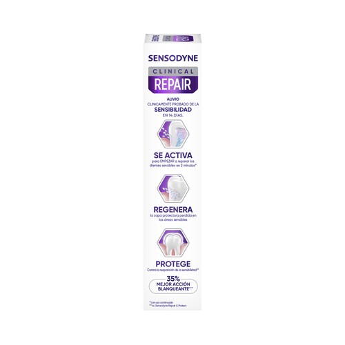 SENSODYNE Clinical repair active white Pasta de dientes blanqueadora para dientes sensibles 75 ml.