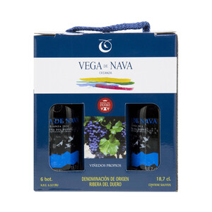 VEGA DE NAVA  Vino tinto de crianza con D.O. Ribera del Duero VEGA DE NAVA 6 x 18,7 cl.