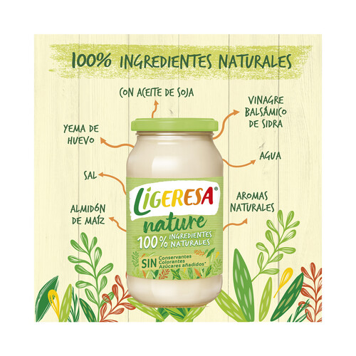 LIGERESA Salsa mayonesa LIGERESA NATURE 430 ml.