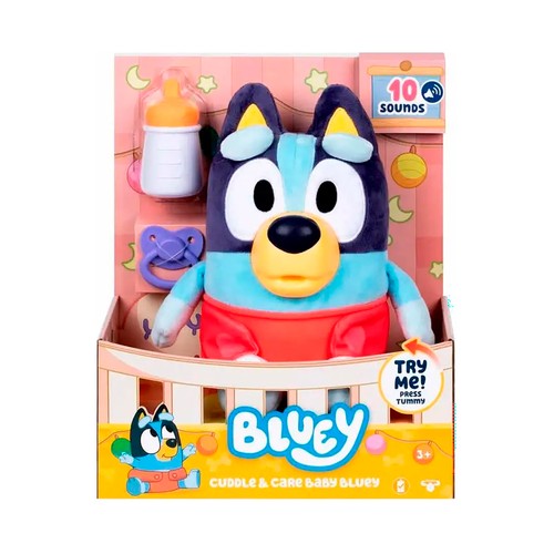 Peluche Baby Bluey Parlante 28cm +3 Años BLUEY