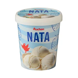 AUCHAN Tarrina de nata 500 ml Producto Alcampo.