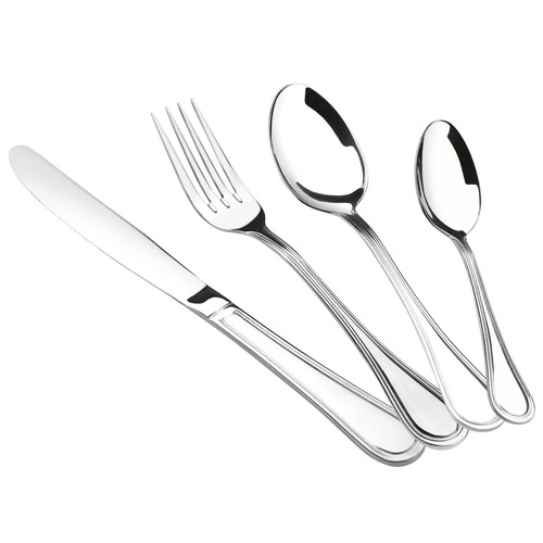 Cubertería de acero inoxidable, 24 piezas, 6 servicios, MAGEFESA.