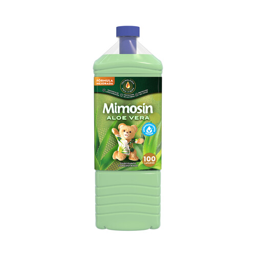 Suavizante concentrado aloe vera MIMOSÍN 100 lavados 2 L.