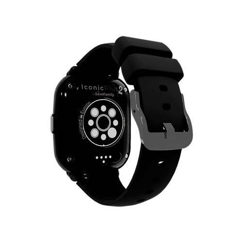 Smartwatch SAVEFAMILY Iconic Plus 2, Modelo Negro".