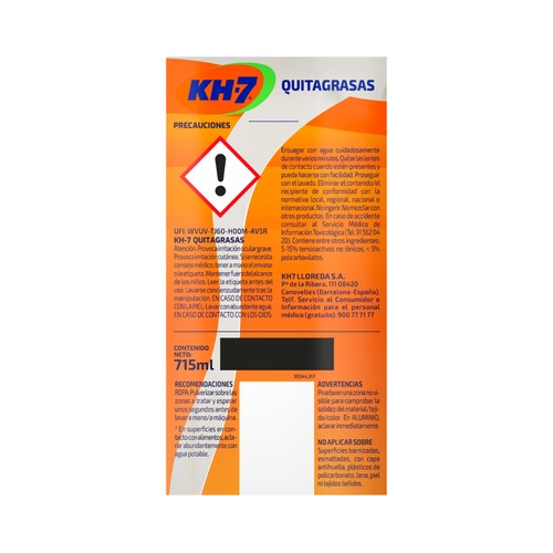 KH-7 Quitagrasas recambio 675 ml