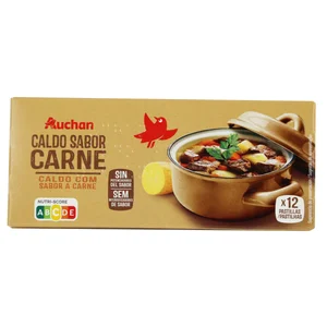 PRODUCTO ALCAMPO Caldo de carne 12 uds. 120 g.