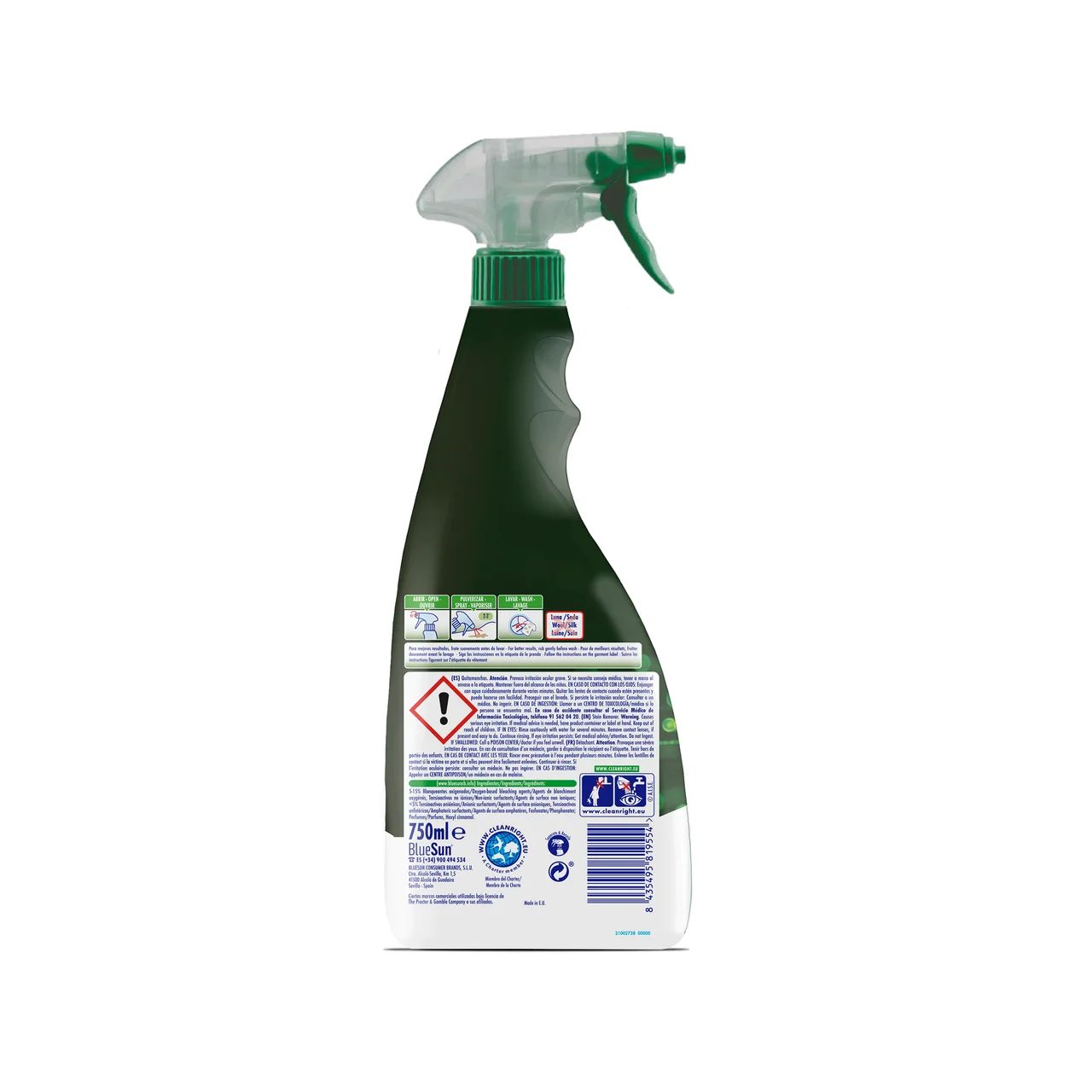 Quitamanchas ropa blanca y de color 750 ml