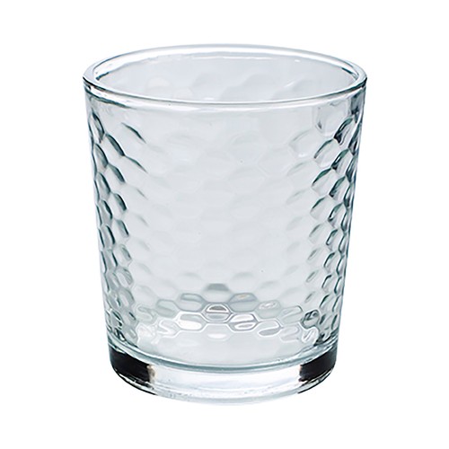 Pack de 6 vasos de cristal con diseño de burbujas, 0,26 litros, Gala QUID