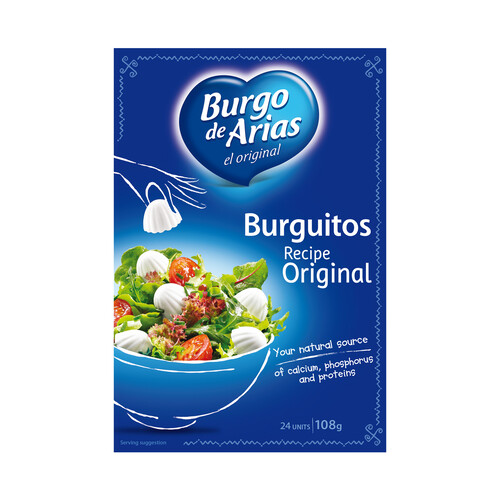 BURGO DE ARIAS Queso para ensalada fresco BURGO DE ARIAS 108 g.