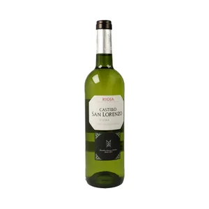 CASTILLO SAN LORENZO  Vino blanco con D.O. Rioja CASTILLO SAN LORENZO botella de 75 cl.