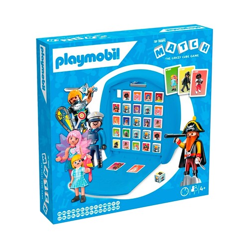 PLAYMOBIL Juego de cartas Top Trumps Match The Crazy Cube Game, 2 Jugadores o más +4 Años